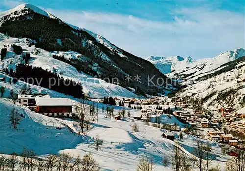 AK / Ansichtskarte  Hinterglemm_Saalbach mit Zwoelferkogel Hinterglemm_Saalbach