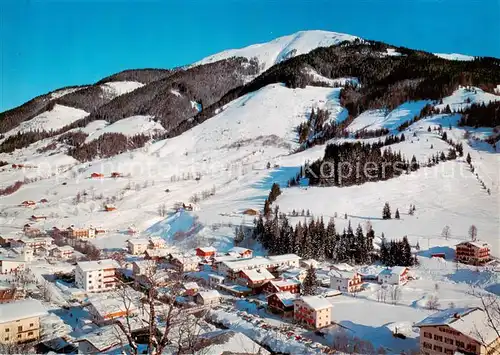 AK / Ansichtskarte  Hinterglemm_Saalbach mit Schattberg Westgipfel Hinterglemm_Saalbach