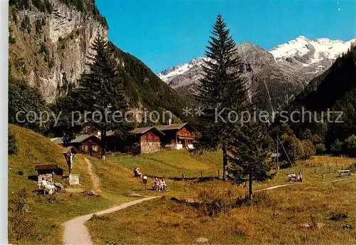 AK / Ansichtskarte  Badgastein_AT Koetschachtal Malerwinkel Hoteldorf Gruener Baum Tischlerkargletscher 