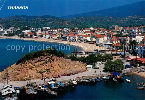 AK / Ansichtskarte 73861863 Thassos_Greece Limenaria Fliegeraufnahme 