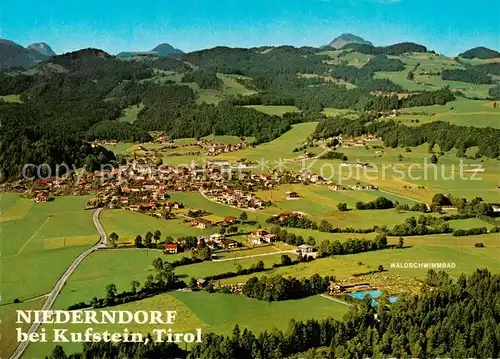 AK / Ansichtskarte  Niederndorf_Kufstein Fliegeraufnahme Niederndorf_Kufstein