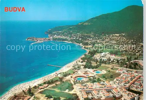 AK / Ansichtskarte 73861879 Budva_Montenegro Fliegeraufnahme 