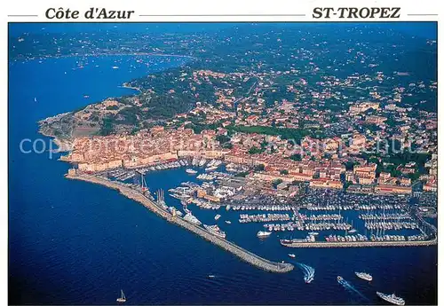 AK / Ansichtskarte  Saint_Tropez_Var Fliegeraufnahme Saint_Tropez_Var