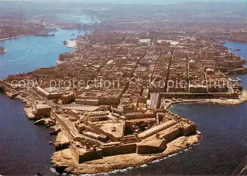 AK / Ansichtskarte  Valetta_Malta Fliegeraufnahme 
