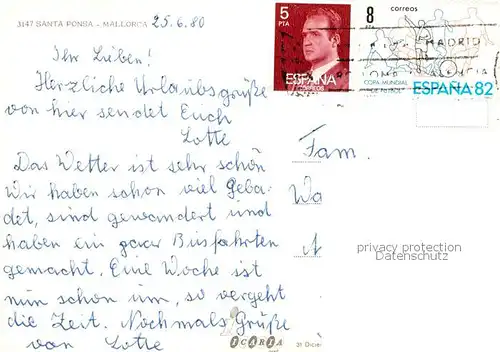 AK / Ansichtskarte  Santa_Ponsa_Mallorca_ES Fliegeraufnahme 