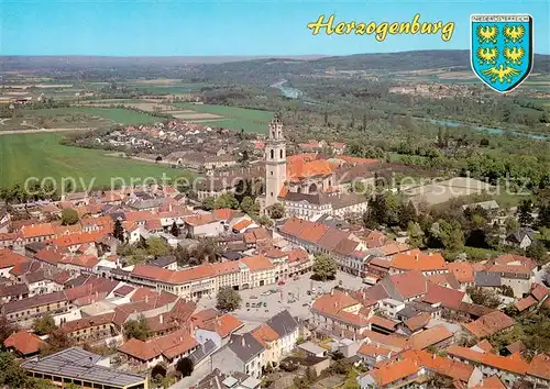 AK / Ansichtskarte  Herzogenburg Fliegeraufnahme mit Augustiner Chorherrenstift Herzogenburg