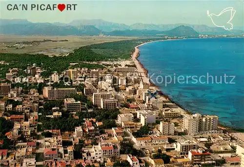 AK / Ansichtskarte  Can_Picafort_Mallorca_ES Fliegeraufnahme 
