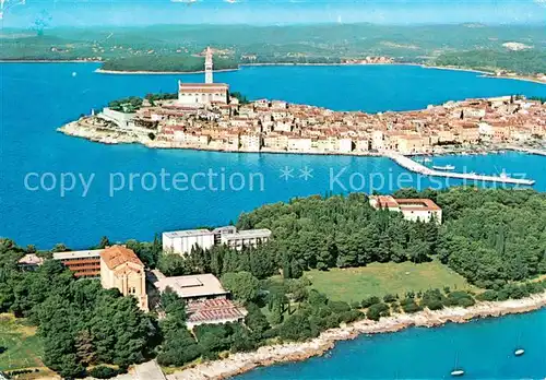 AK / Ansichtskarte 73862016 Rovinj_Rovigno_Istrien_Croatia Fliegeraufnahme 