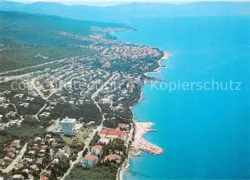 AK / Ansichtskarte 73862018 Crikvenica_Croatia Vinodolska Rivijera Fliegeraufnahme 
