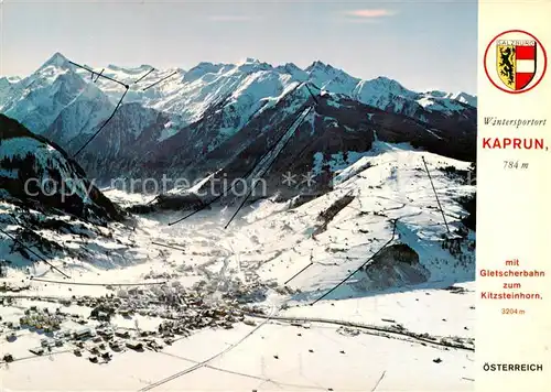 AK / Ansichtskarte  Kaprun_AT mit Gletscherbahn zum Kitzsteinhorn 