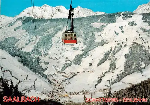 AK / Ansichtskarte  Saalbach_-Hinterglemm_AT Skigebiet Kohlmaiskopf mit Schattbergbahn 