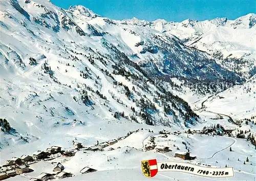 AK / Ansichtskarte 73862098 Obertauern_AT mit Radstaedter Tauernpassstrasse und Zehnerkarabfahrten 