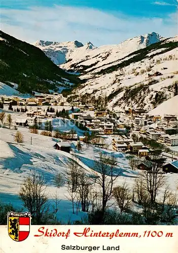 AK / Ansichtskarte 73862099 Hinterglemm_Saalbach Panorama mit Talschluss Hinterglemm_Saalbach