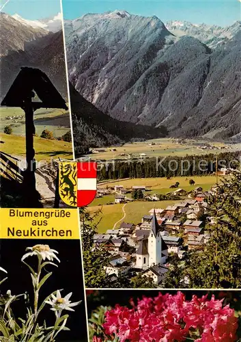 AK / Ansichtskarte 73862139 Neukirchen_Grossvenediger_AT Wegekreuz Panorama 