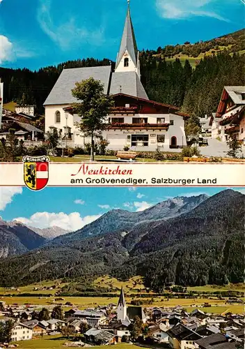 AK / Ansichtskarte 73862141 Neukirchen_Grossvenediger_AT Kirche Panorama 