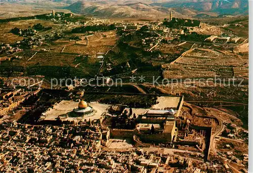 AK / Ansichtskarte  Jerusalem__Yerushalayim_Israel Aerial view of the Old City 