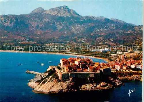 AK / Ansichtskarte  Calvi_2B_Haute-Corse Vue panoramique avec la citadelle vue aérienne 