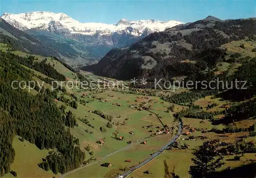AK / Ansichtskarte  St_Stephan_BE Panorama Blick gegen Wildstrubel Gletscherhorn Weisshorn und Rohrbachstein Berner Alpen St_Stephan_BE