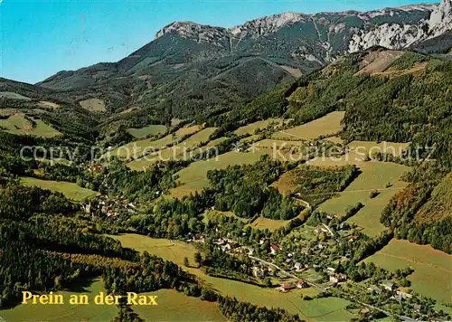 AK / Ansichtskarte 73862199 Prein_Rax_Niederoesterreich_AT Panorama Erholungsdorf gegen Preiner Gschaidd und Rax Heukuppe 
