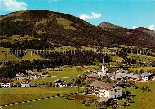 AK / Ansichtskarte 73862213 Scheffau_Tirol_Wilden_Kaiser_Tirol_AT Panorama Luftkurort gegen Hohe Savle 