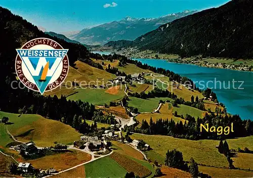 AK / Ansichtskarte 73862215 Naggl_Weissensee_Kaernten_AT Panorama hoechster Badesee der Alpen 