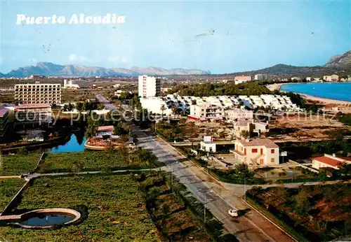 AK / Ansichtskarte  Puerto_Alcudia_Mallorca_ES Panorama Zona de los lagos vista aérea 