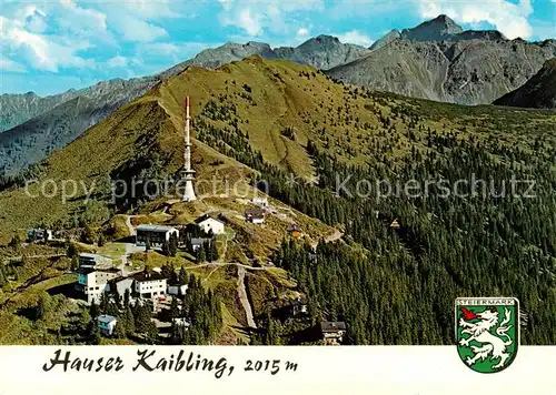 AK / Ansichtskarte 73862221 Hauser_Kaibling_2015m_Steiermark_AT mit Tauern Seilbahn Bergstation Berggasthof Jugendbergheim Krumholzhuette 