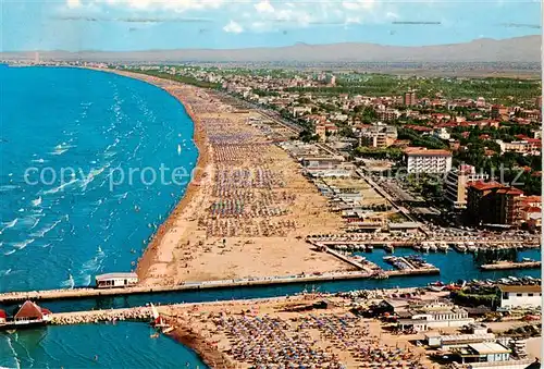 AK / Ansichtskarte  Cervia_IT Panorama e porto canale veduta aerea 