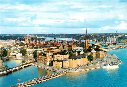 AK / Ansichtskarte  Stockholm Riddarholmen och Gamlo Sta'n frán Stadshusets torn Stockholm