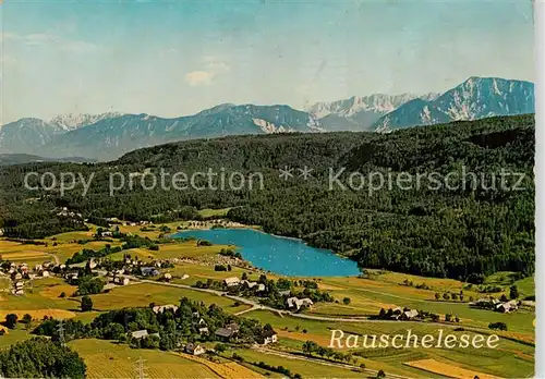 AK / Ansichtskarte  Rauschelesee_Keutschachersee_Kaernten_AT Badesee im Keutschacher Seental gegen die Karawanken 