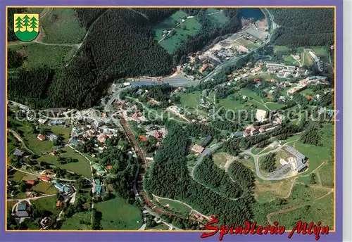 AK / Ansichtskarte  Spindleruv_Mlyn_Spindelmuehle_Riesengebirge_CZ Fliegeraufnahme 