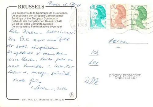 AK / Ansichtskarte 73862244 Brussels Batiments de la Communauté Européenne Gebaeude der Europaeischen Gemeinschaft Brussels