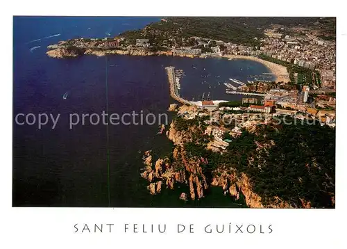 AK / Ansichtskarte  Sant_Feliu_de_Guixols_Cataluna_ES Fliegeraufnahme 