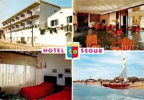 AK / Ansichtskarte 73862264 Tarragona_ES Hotel Segur Foyer Fremdenzimmer Strand 