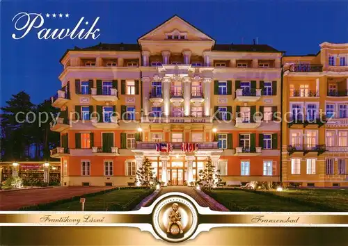 AK / Ansichtskarte 73862307 Frantiskovy_Lazne_Franzensbad_Boehmen_CZ Hotel Pawlik 