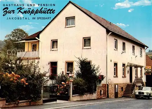 AK / Ansichtskarte 73862322 Jakobsthal_Unterfranken Gasthaus Pension zur Knoepphuette Jakobsthal_Unterfranken