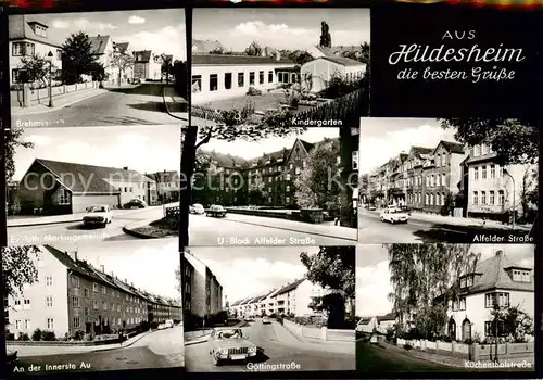 AK / Ansichtskarte  Hildesheim Strassenpartien Kindergarten Ev. luth. Markusgemeinde Hildesheim