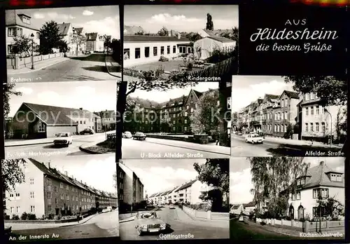 AK / Ansichtskarte  Hildesheim Strassenpartien Kindergarten Ev. luth. Markusgemeinde Hildesheim