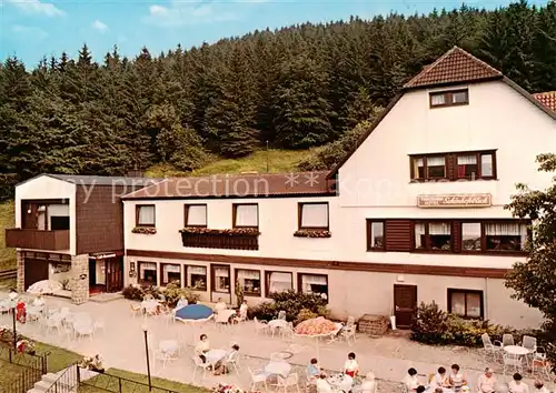 AK / Ansichtskarte 73862329 Bad_Grund Panorama Hotel Schoenhofsblick Terrasse Bad_Grund