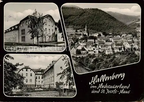 AK / Ansichtskarte  Hallenberg Panorama Teilansichten Hallenberg