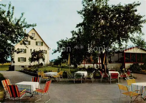 AK / Ansichtskarte 73862379 Wildenstein_Fichtenau Pension Bruemmer Haus Friedrichsruh Gartenterrasse Wildenstein_Fichtenau