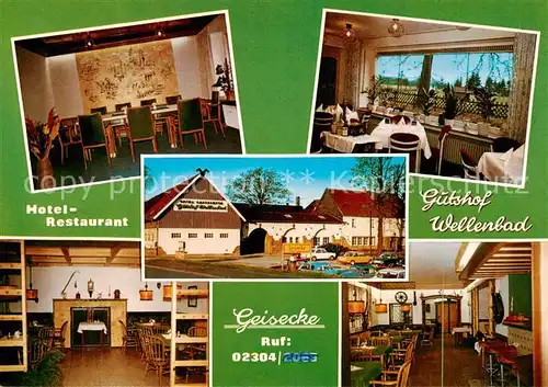 AK / Ansichtskarte 73862388 Geisecke Hotel Restaurant Gutshof Wellenbach Geisecke