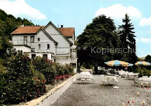 AK / Ansichtskarte 73862396 Bad_Orb Café Pension Waldmuehle Haseltal im Spessart Bad_Orb