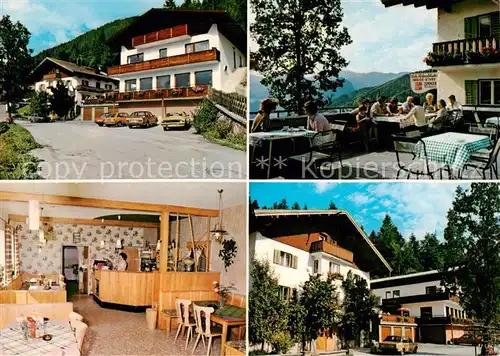 AK / Ansichtskarte 73862431 Brandenberg__Zillertal_Tirol_AT Cafe Rofanblick Terrasse Gaststube 