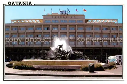 AK / Ansichtskarte 73862434 Catania_Sicilia_IT Piazza G Verga con la fontana dei Malavoglia 