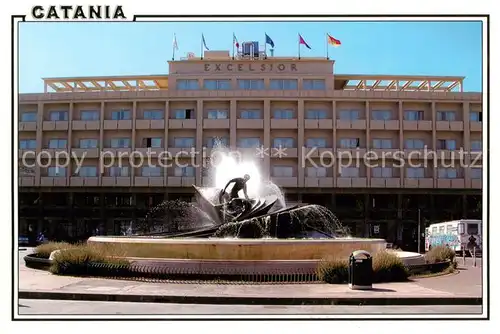 AK / Ansichtskarte  Catania_Sicilia_IT Piazza G Verga con la fontana dei Malavoglia 