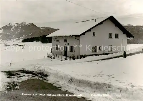 AK / Ansichtskarte  Schwarzenberg_Vorarlberg Pension Viktoria Schwarzenberg Vorarlberg