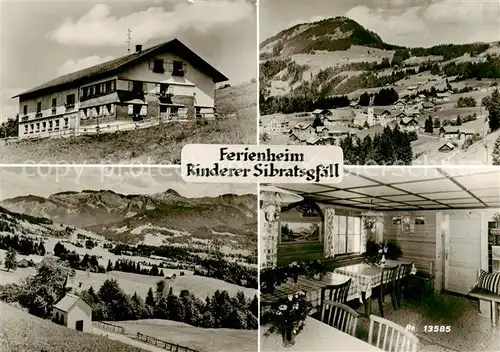 AK / Ansichtskarte  Sibratsgfaell_Vorarlberg_AT Ferienheim Rinderer Panorama Gaststube 