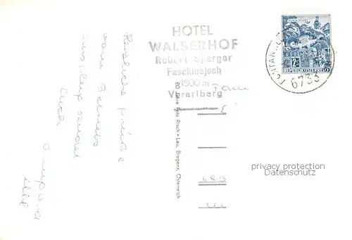 AK / Ansichtskarte  Faschina_Fontanella_Vorarlberg_AT Hotel Walserhof 