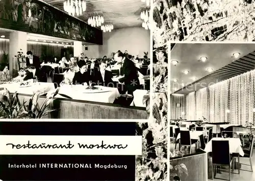 AK / Ansichtskarte 73862476 Magdeburg Interhotel International Magdeburg Restaurant Moskwa Magdeburg